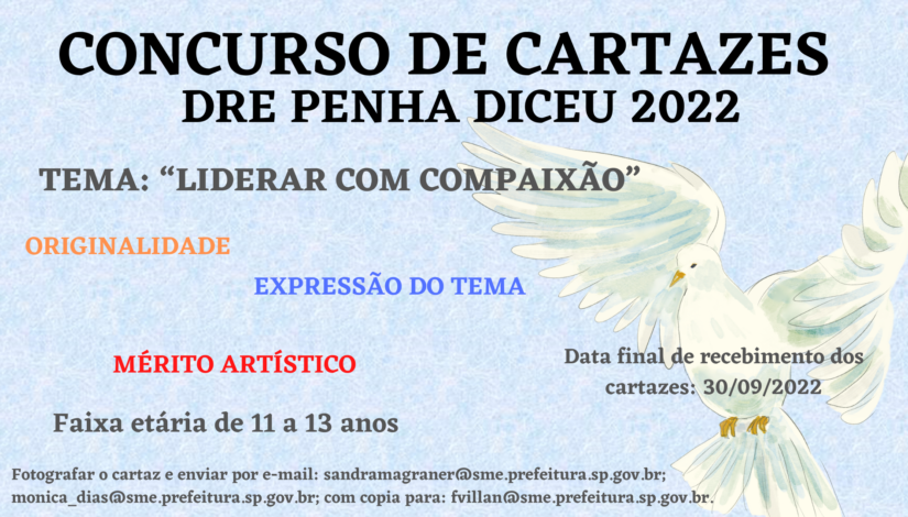 Concurso De Cartazes Dre Penha Diceu 2022