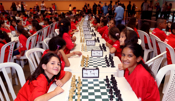 Alunos da rede municipal participam de Campeonato de Xadrez