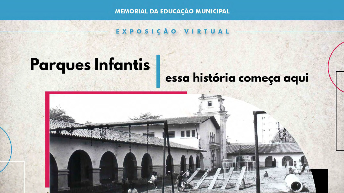 Capa da Exposição Virtual Parques Infantis: essa história começa aqui