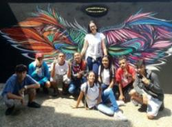 Alunos da EMEF Célia Regina Lekevicius visitam o “Beco do Batman”