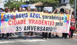 DRE Guaianases marca presença nas comemorações do 35º Aniversário da Cidade Tiradentes
