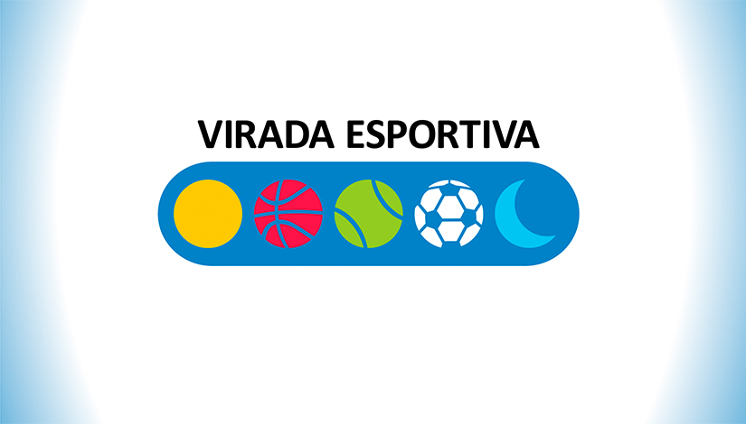 Imagem com o logo da Virada Esportiva