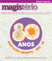 Capa da Revista Magistério com os dizeres: 80 Anos Da Educação Infantil