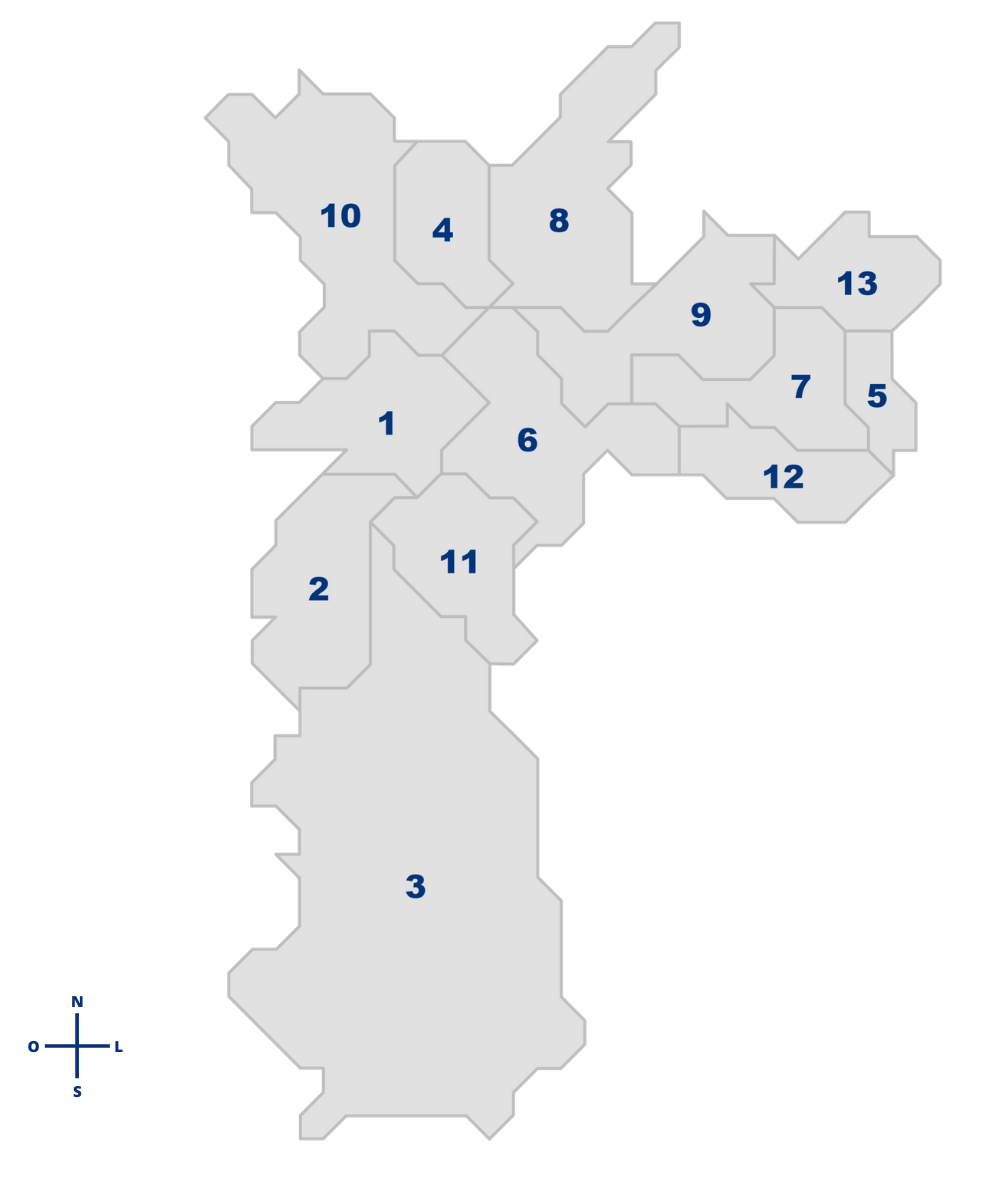 Diretorias Regionais de Educação – DREs