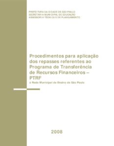 Manual de prestação de contas do PTRF 2008