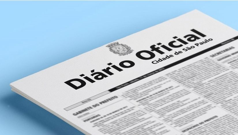 Capa do Diário Oficial