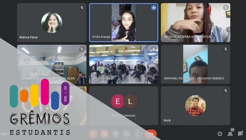 Imagem da tela de Assembleia virtual de Grêmios Estudantis