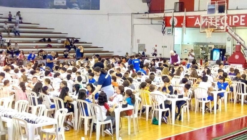 Sala de aula do clube de xadrez