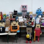 Mostra de robôs feitos pelos estudantes