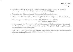 Decreto escrito à mão por Paulo Freire em 1989 (COPED - Centro de Multimeios/Memória Documental)