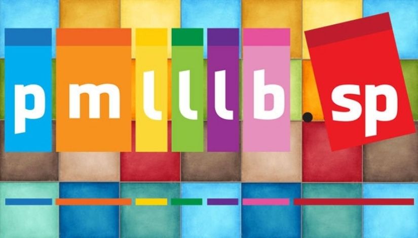 Imagem com colunas coloridas e a sigla "pmlllb.sp"