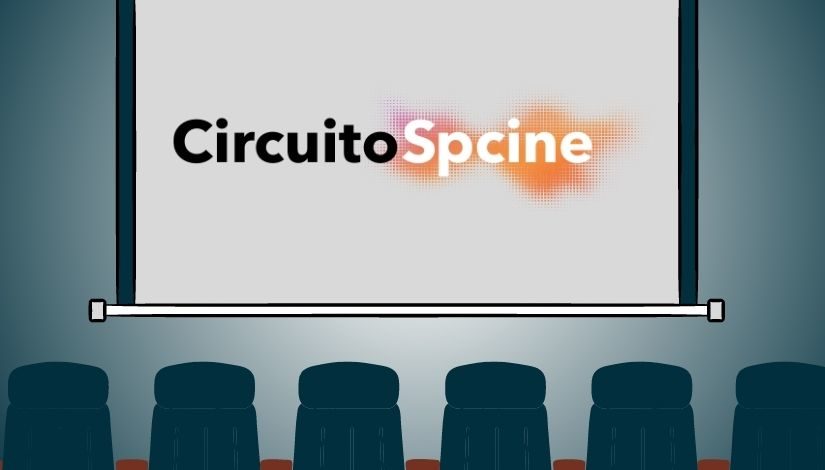 ilustração de um cinema com a logomarca Circuito SPcine