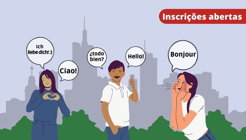 Inscrições para cursos gratuitos de idiomas, ao nível iniciante