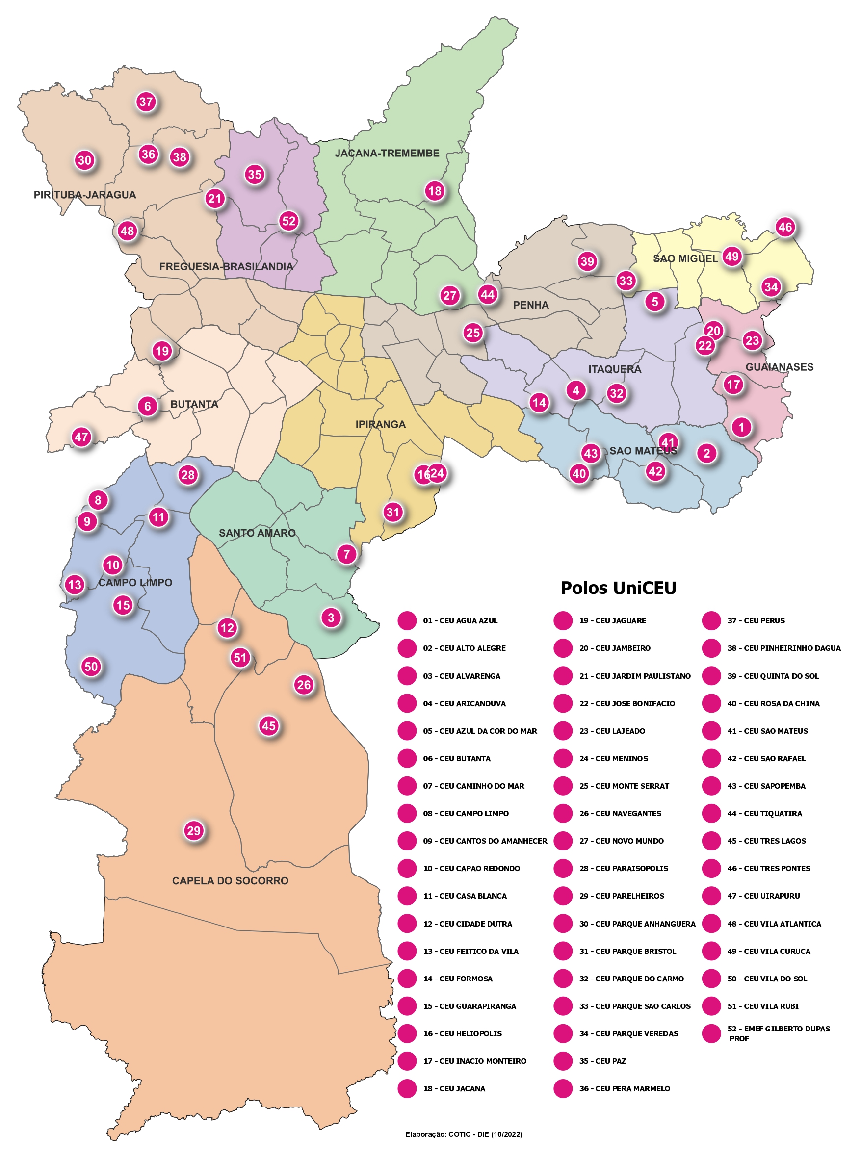 Polos  Secretaria Municipal de Educação - Secretaria Municipal de Educação