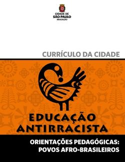 Capa do currículo da cidade - Educação Antirracista