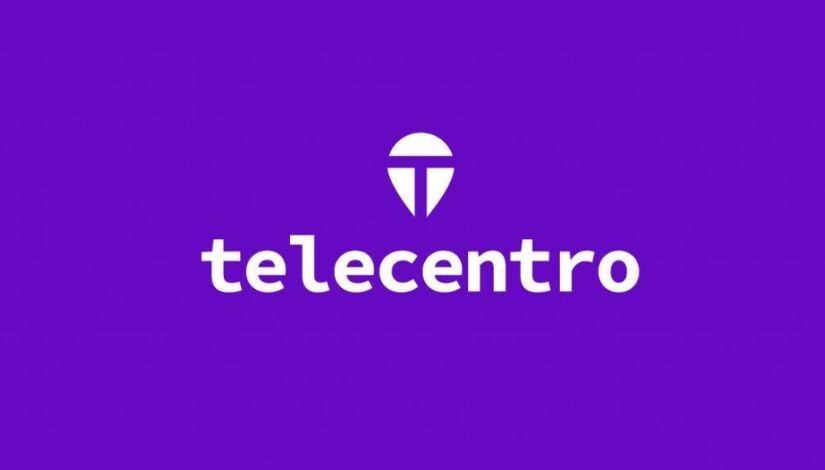 Imagem com fundo roxo com a palavra "Telecentro" ao centro