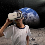 Atividade com óculos de realidade virtual