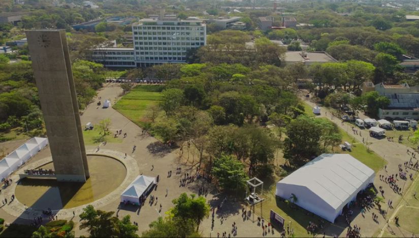 Fotografia aérea da Universidade de São Paulo (USP)