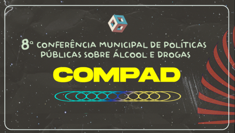banner da Compad Pré-Conferência Municipal de Políticas de Álcool e Outras Drogas
