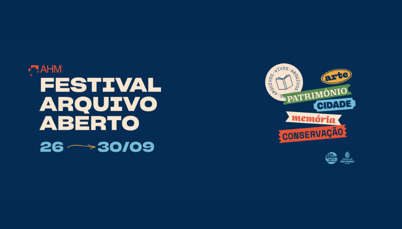 Banner com o texto Festival Arquivo Aberto