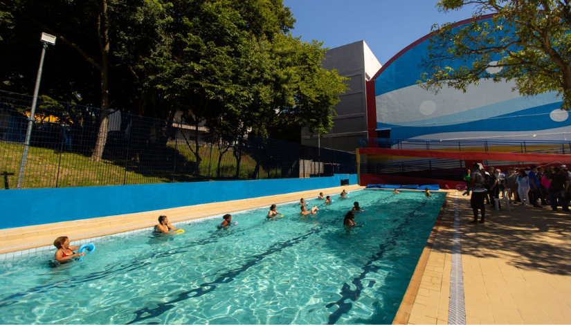 Fotografia da piscina do CEU Heliopolis