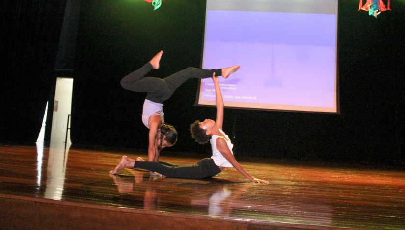 Fotografia de apresentação circense 