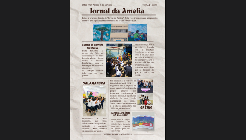 Capa Jornal Da Amélia
