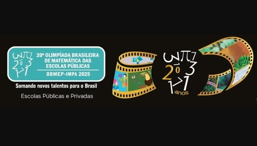 Imagem com Logo da OBMEP (Olimpíada Brasileira de Matematica)