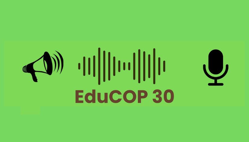 Imagem com fundo verde e o texto 