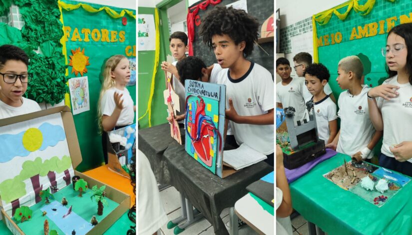 Feira de Ciências promove protagonismo estudantil e integração com as famílias na EMEF Teresa Margarida da Silva e Orta