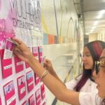 Mural da EMEF Roquette Pinto valoriza o protagonismo feminino, enaltece mulheres importantes e amplia o repertório cultural de todos.