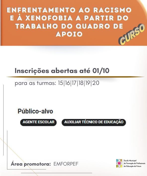 Post Curso Enf Racismo Qd Apoio
